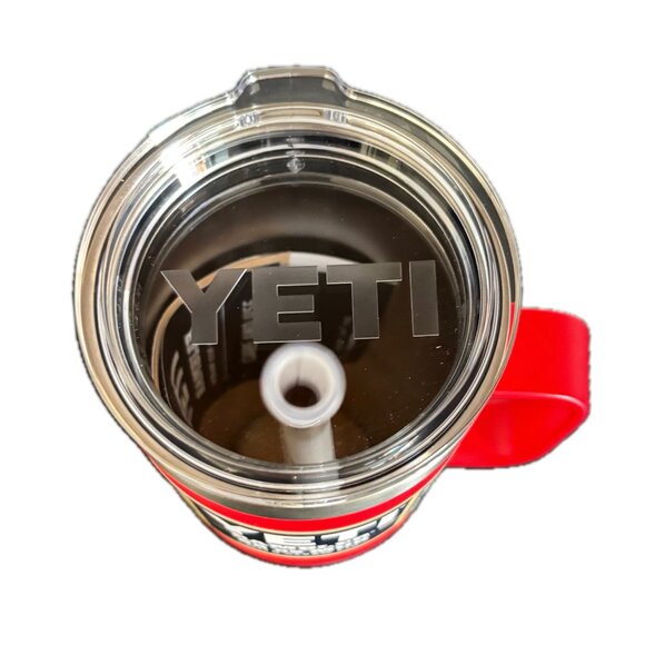 Yeti Red Rambler 35 oz Travel Mug - Picture 5 of 9
